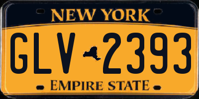 NY license plate GLV2393