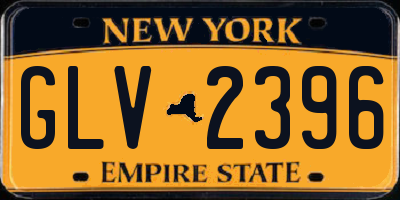 NY license plate GLV2396