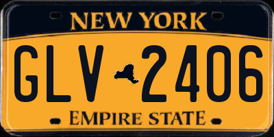 NY license plate GLV2406
