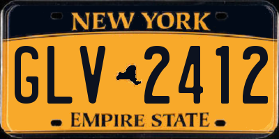 NY license plate GLV2412