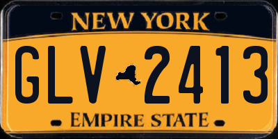 NY license plate GLV2413