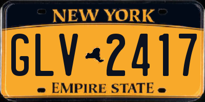 NY license plate GLV2417