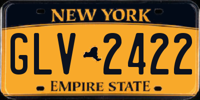 NY license plate GLV2422