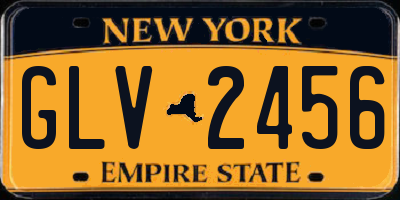 NY license plate GLV2456