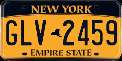 NY license plate GLV2459