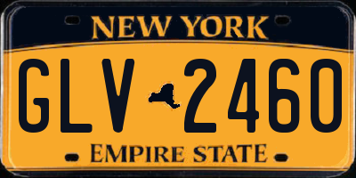 NY license plate GLV2460