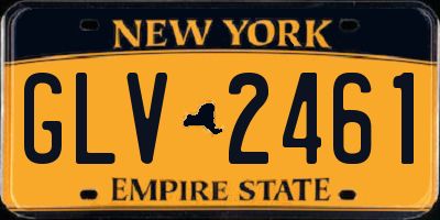NY license plate GLV2461