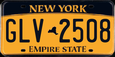 NY license plate GLV2508