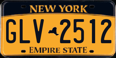 NY license plate GLV2512