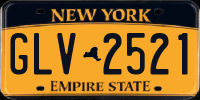 NY license plate GLV2521