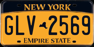 NY license plate GLV2569