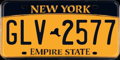 NY license plate GLV2577