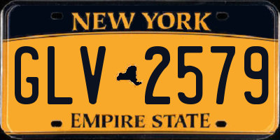 NY license plate GLV2579