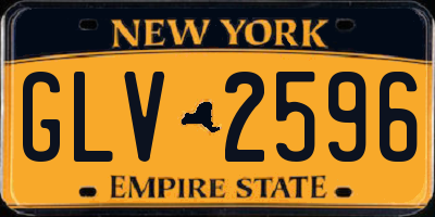 NY license plate GLV2596