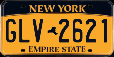 NY license plate GLV2621