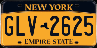 NY license plate GLV2625