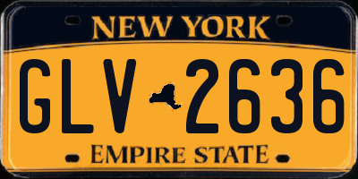 NY license plate GLV2636