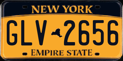 NY license plate GLV2656