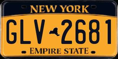 NY license plate GLV2681