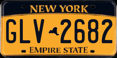 NY license plate GLV2682