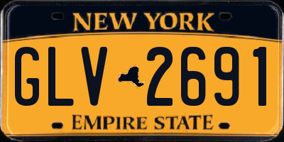 NY license plate GLV2691
