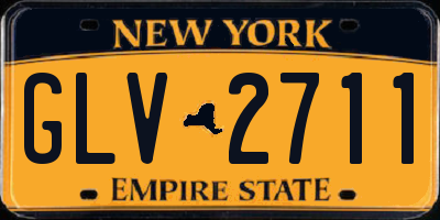 NY license plate GLV2711