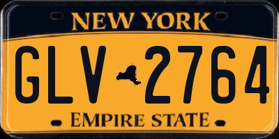 NY license plate GLV2764