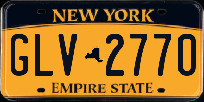 NY license plate GLV2770