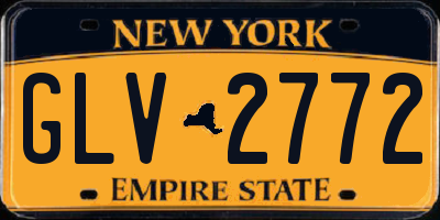 NY license plate GLV2772