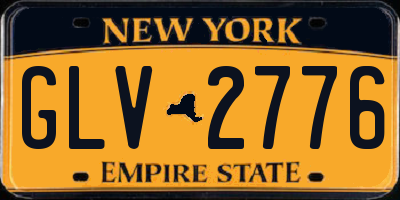 NY license plate GLV2776