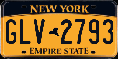 NY license plate GLV2793