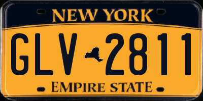 NY license plate GLV2811