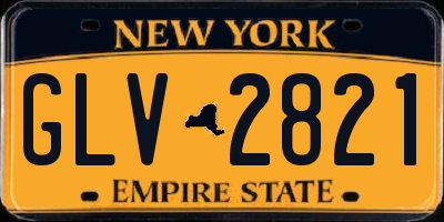 NY license plate GLV2821