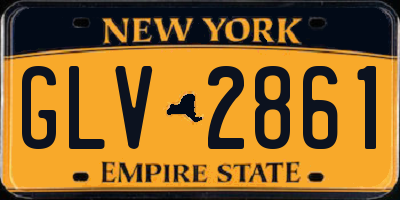NY license plate GLV2861
