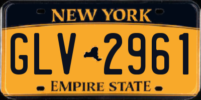 NY license plate GLV2961