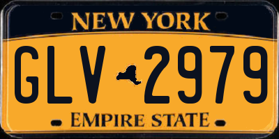 NY license plate GLV2979