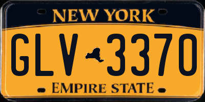 NY license plate GLV3370