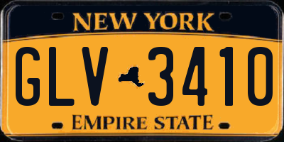NY license plate GLV3410