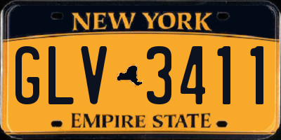NY license plate GLV3411
