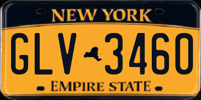 NY license plate GLV3460