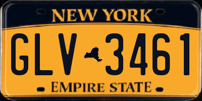 NY license plate GLV3461