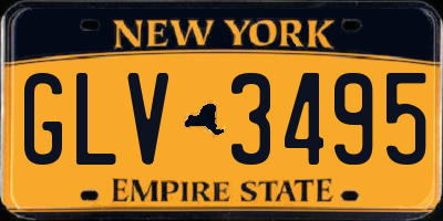 NY license plate GLV3495