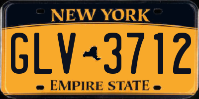 NY license plate GLV3712