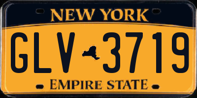 NY license plate GLV3719