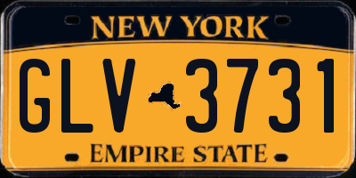 NY license plate GLV3731