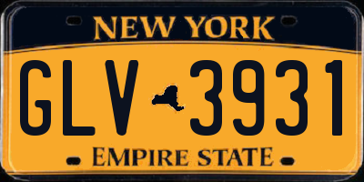NY license plate GLV3931