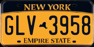 NY license plate GLV3958