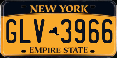 NY license plate GLV3966
