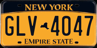 NY license plate GLV4047