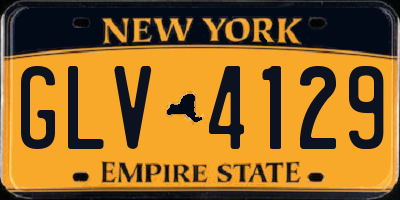 NY license plate GLV4129